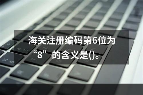 海关注册编码第6位为“8”的含义是()。