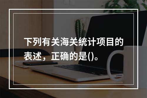 下列有关海关统计项目的表述，正确的是()。