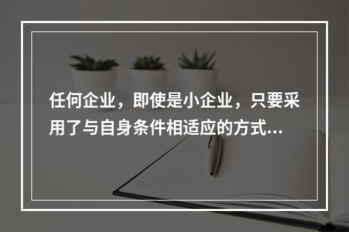 任何企业，即使是小企业，只要采用了与自身条件相适应的方式进入