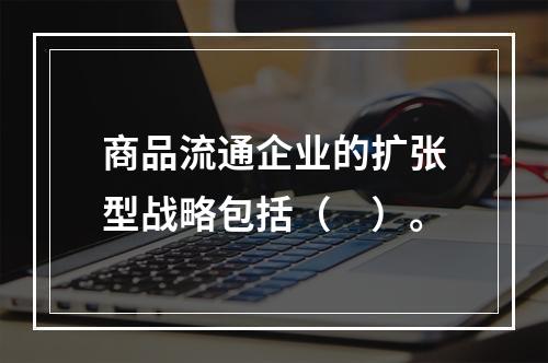 商品流通企业的扩张型战略包括（　）。