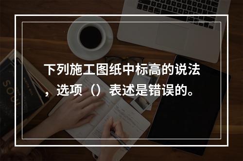 下列施工图纸中标高的说法，选项（）表述是错误的。