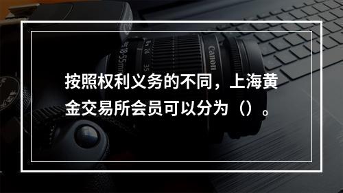 按照权利义务的不同，上海黄金交易所会员可以分为（）。