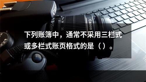 下列账簿中，通常不采用三栏式或多栏式账页格式的是（ ）。