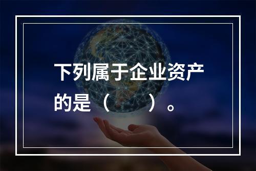 下列属于企业资产的是（　　）。