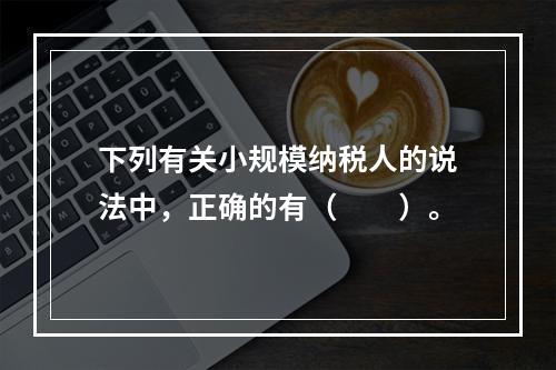 下列有关小规模纳税人的说法中，正确的有（　　）。