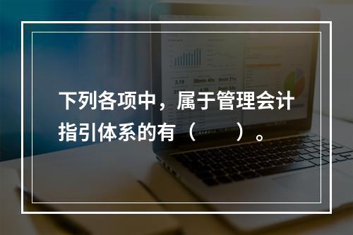 下列各项中，属于管理会计指引体系的有（　　）。