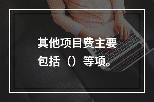 其他项目费主要包括（）等项。