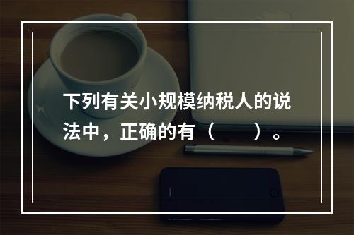 下列有关小规模纳税人的说法中，正确的有（　　）。