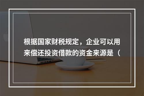 根据国家财税规定，企业可以用来偿还投资借款的资金来源是（