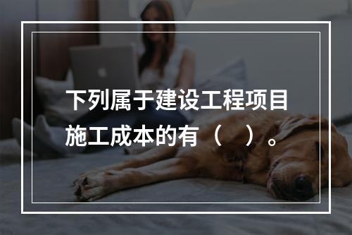 下列属于建设工程项目施工成本的有（　）。