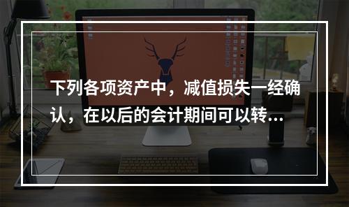 下列各项资产中，减值损失一经确认，在以后的会计期间可以转回的