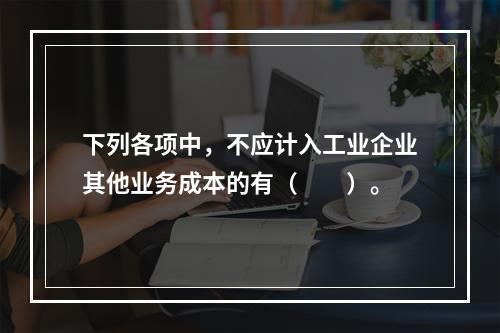 下列各项中，不应计入工业企业其他业务成本的有（　　）。