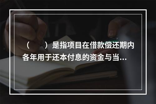 （　　）是指项目在借款偿还期内各年用于还本付息的资金与当期