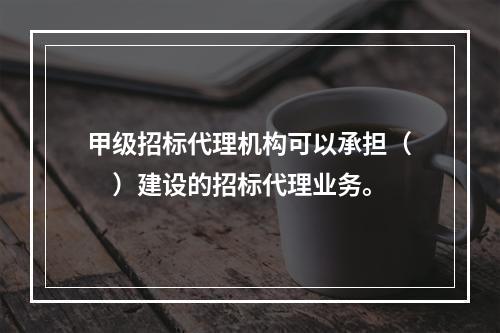 甲级招标代理机构可以承担（　）建设的招标代理业务。