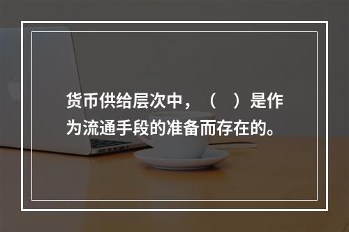 货币供给层次中，（　）是作为流通手段的准备而存在的。