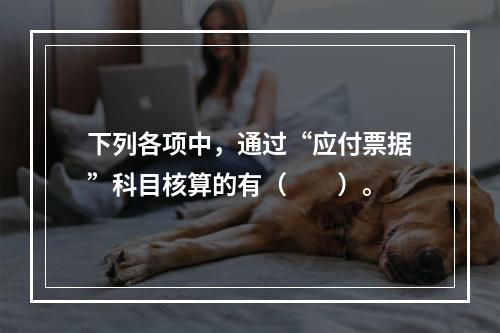 下列各项中，通过“应付票据”科目核算的有（　　）。