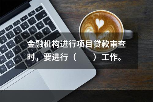 金融机构进行项目贷款审查时，要进行（　　）工作。