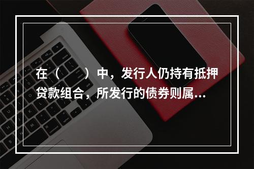 在（　　）中，发行人仍持有抵押贷款组合，所发行的债券则属于