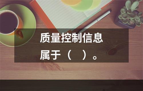 质量控制信息属于（　）。