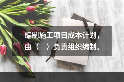 编制施工项目成本计划，由（　）负责组织编制。