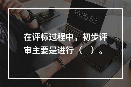 在评标过程中，初步评审主要是进行（　）。