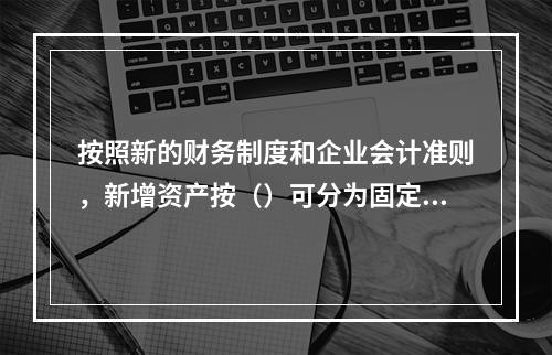 按照新的财务制度和企业会计准则，新增资产按（）可分为固定资产