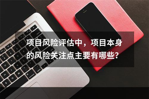 项目风险评估中，项目本身的风险关注点主要有哪些？