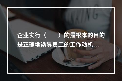 企业实行（　　）的最根本的目的是正确地诱导员工的工作动机，