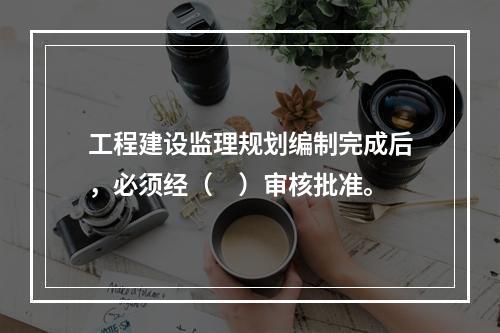 工程建设监理规划编制完成后，必须经（　）审核批准。