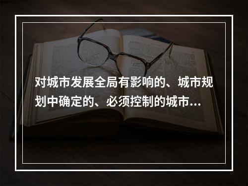 对城市发展全局有影响的、城市规划中确定的、必须控制的城市基础