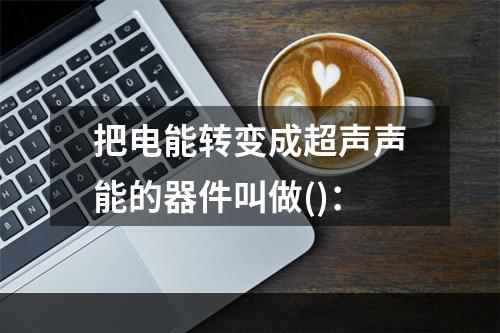 把电能转变成超声声能的器件叫做()：