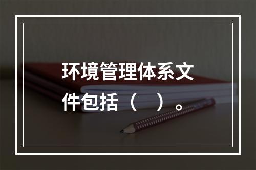 环境管理体系文件包括（　）。