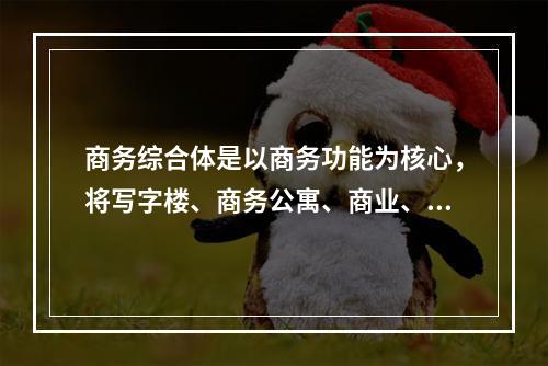 商务综合体是以商务功能为核心，将写字楼、商务公寓、商业、酒店