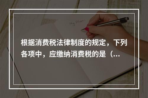 根据消费税法律制度的规定，下列各项中，应缴纳消费税的是（　）