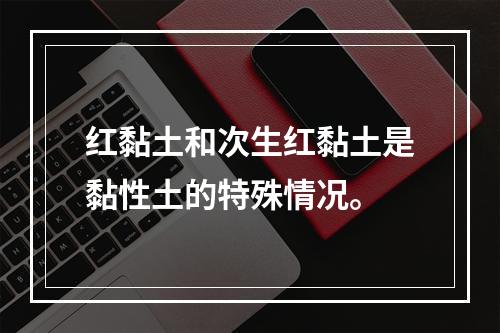 红黏土和次生红黏土是黏性土的特殊情况。