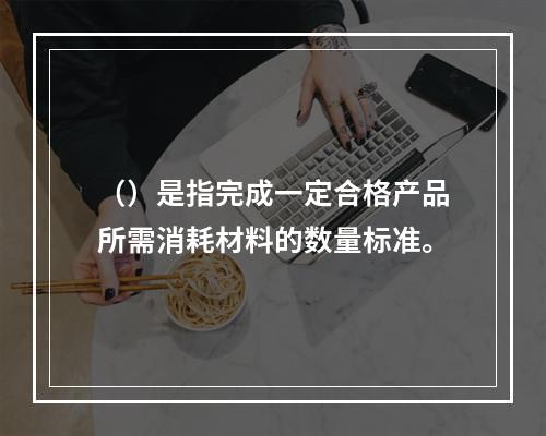 （）是指完成一定合格产品所需消耗材料的数量标准。