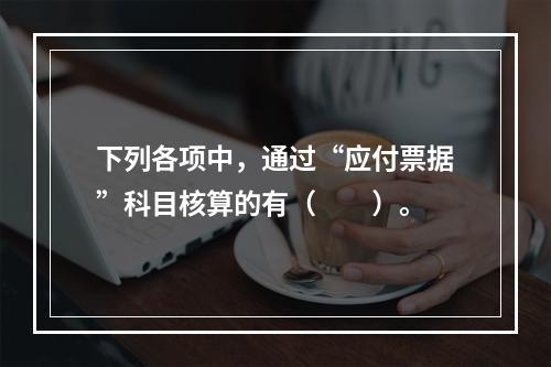 下列各项中，通过“应付票据”科目核算的有（　　）。