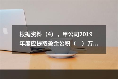 根据资料（4），甲公司2019年度应提取盈余公积（　）万元。