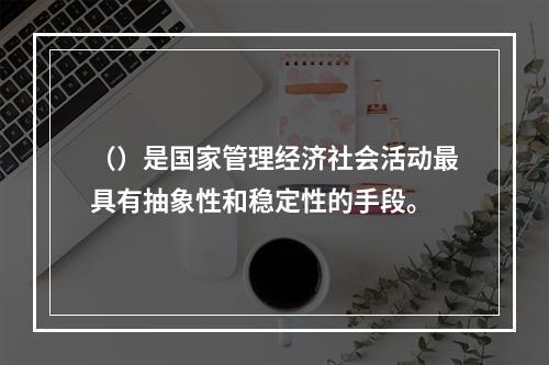 （）是国家管理经济社会活动最具有抽象性和稳定性的手段。