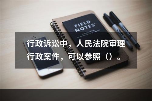 行政诉讼中，人民法院审理行政案件，可以参照（）。