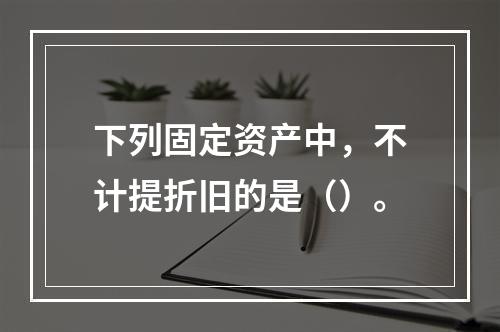 下列固定资产中，不计提折旧的是（）。