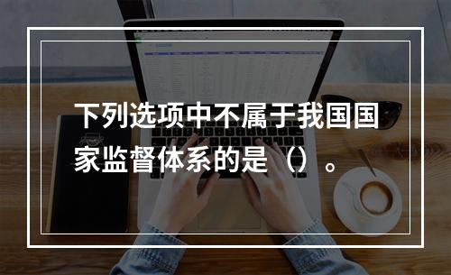 下列选项中不属于我国国家监督体系的是（）。