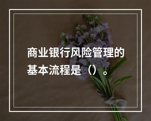 商业银行风险管理的基本流程是（）。