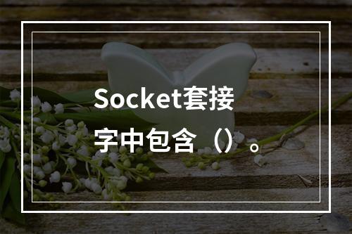 Socket套接字中包含（）。