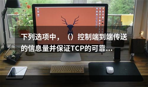 下列选项中，（）控制端到端传送的信息量并保证TCP的可靠性。