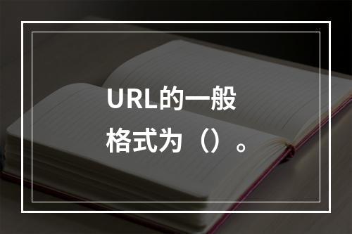 URL的一般格式为（）。