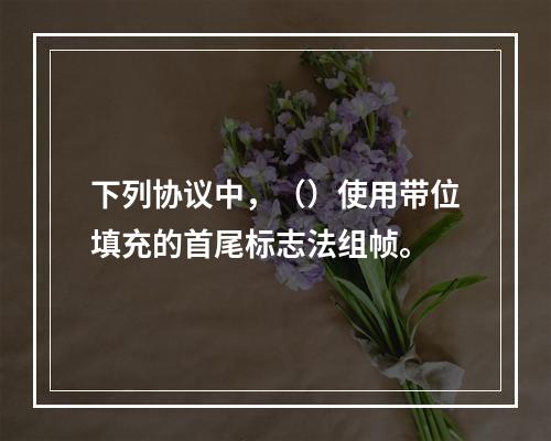 下列协议中，（）使用带位填充的首尾标志法组帧。