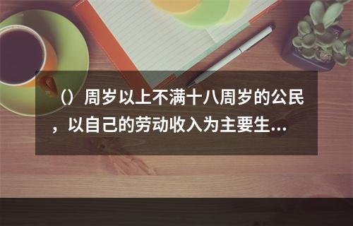 （）周岁以上不满十八周岁的公民，以自己的劳动收入为主要生活来