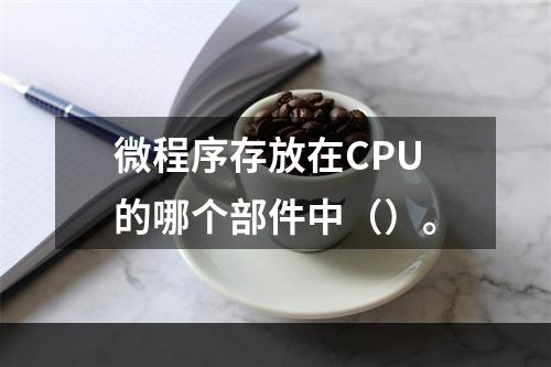 微程序存放在CPU的哪个部件中（）。