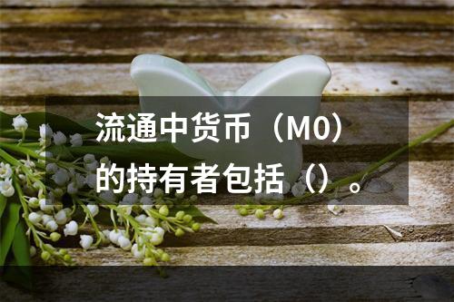 流通中货币（M0）的持有者包括（）。